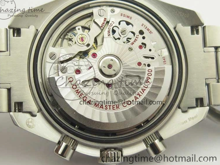 0217 UrbanChic Speedmaster Moonwatch OMF 1:1 Best Edition White Dial Black Hand on SS Bracelet A 8045